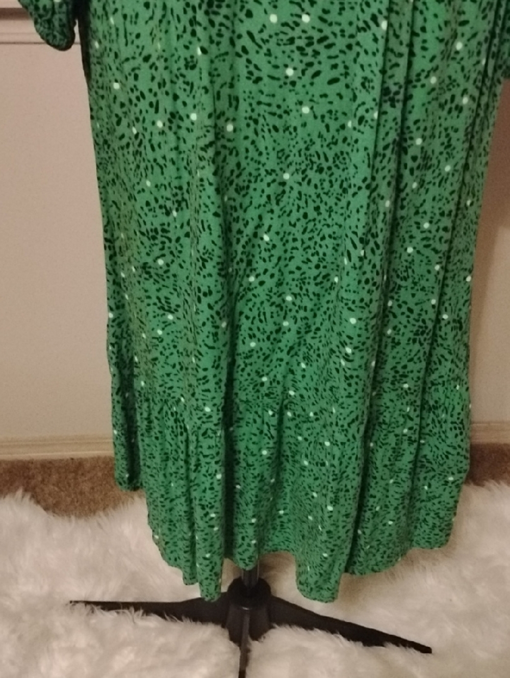 Who What Wear -Green Printed Dress- Size XXL - Picture 15 of 16